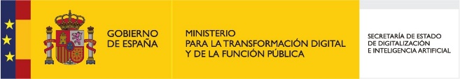 Government of Spain, Ministry for Digital Transformation and Civil Service